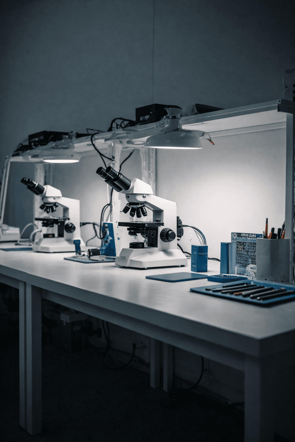 Рабочее место сервисного центра с оборудованием для диагностики и ремонта техники